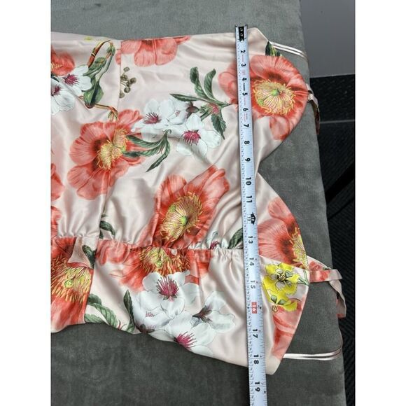 Parker Black Floral Sequin Embellished Dress Size 14 – Elegant Sleeveless Gown - Picture 8 of 15